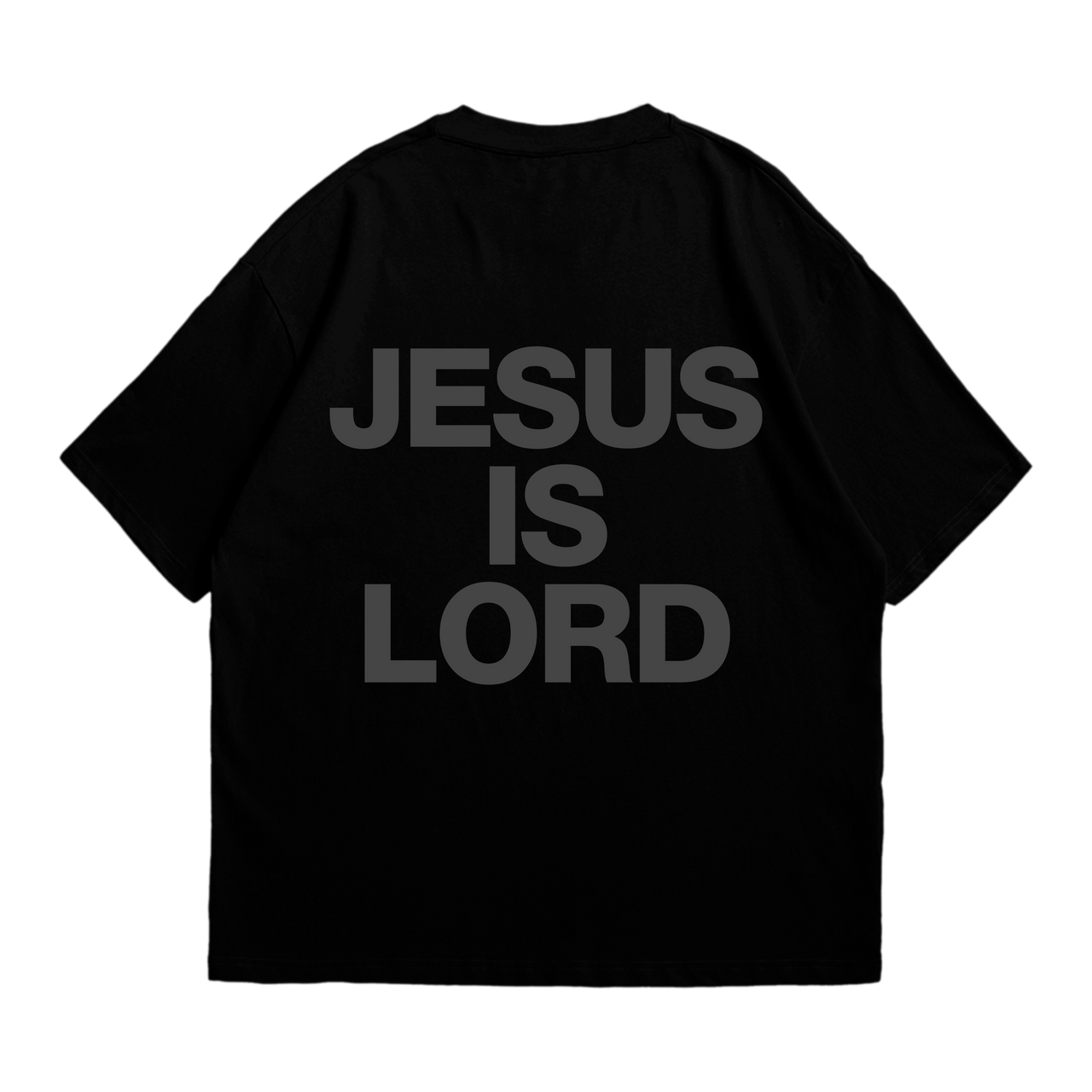 JESUS IS LORD TEE- BLACK